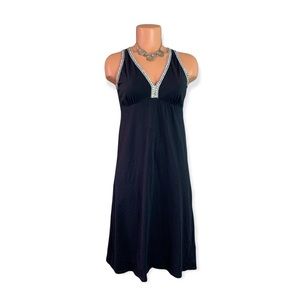 Lucky Brand Black Short Sleeve Dress Size XS